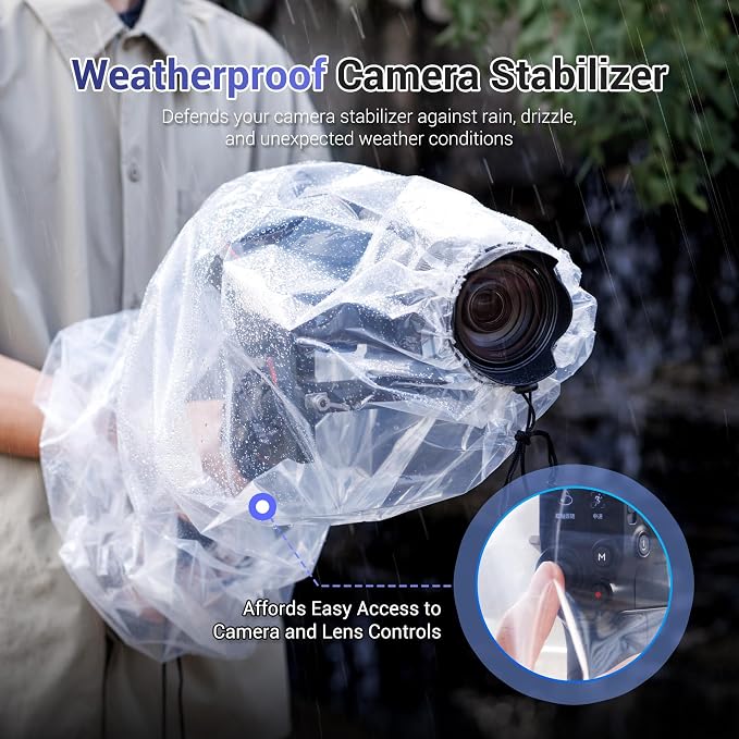 2 Pcs Camera Rain Coat for DSLR Cameras & Stabilizer, RSC 2, RS 2, Ronin-SC S