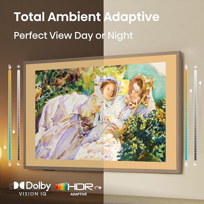 Hisense 55-Inch Class QLED 4K S7N CanvasTV Series Dolby Vision HDR Google Smart TV (55S7N) - 144Hz, Art Mode, Anti-Glare Panel, Hi-Matte Display, Frame & UltraSlim Wall Mount Included