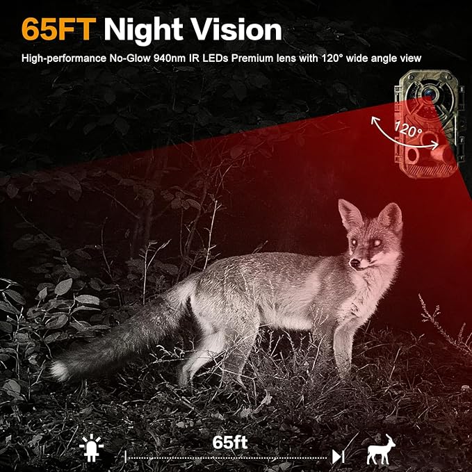 Trail Camera 32MP 2.7K, Mini Game Camera