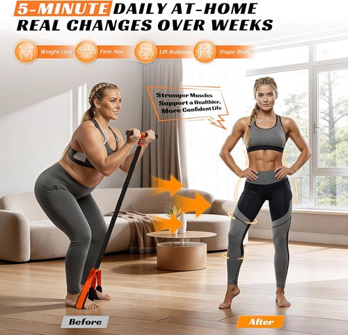KUTIZE Multifunction Resistance Band - Upgraded Exercise Equipment for Full-Body Workouts | Soft Foot Pedal