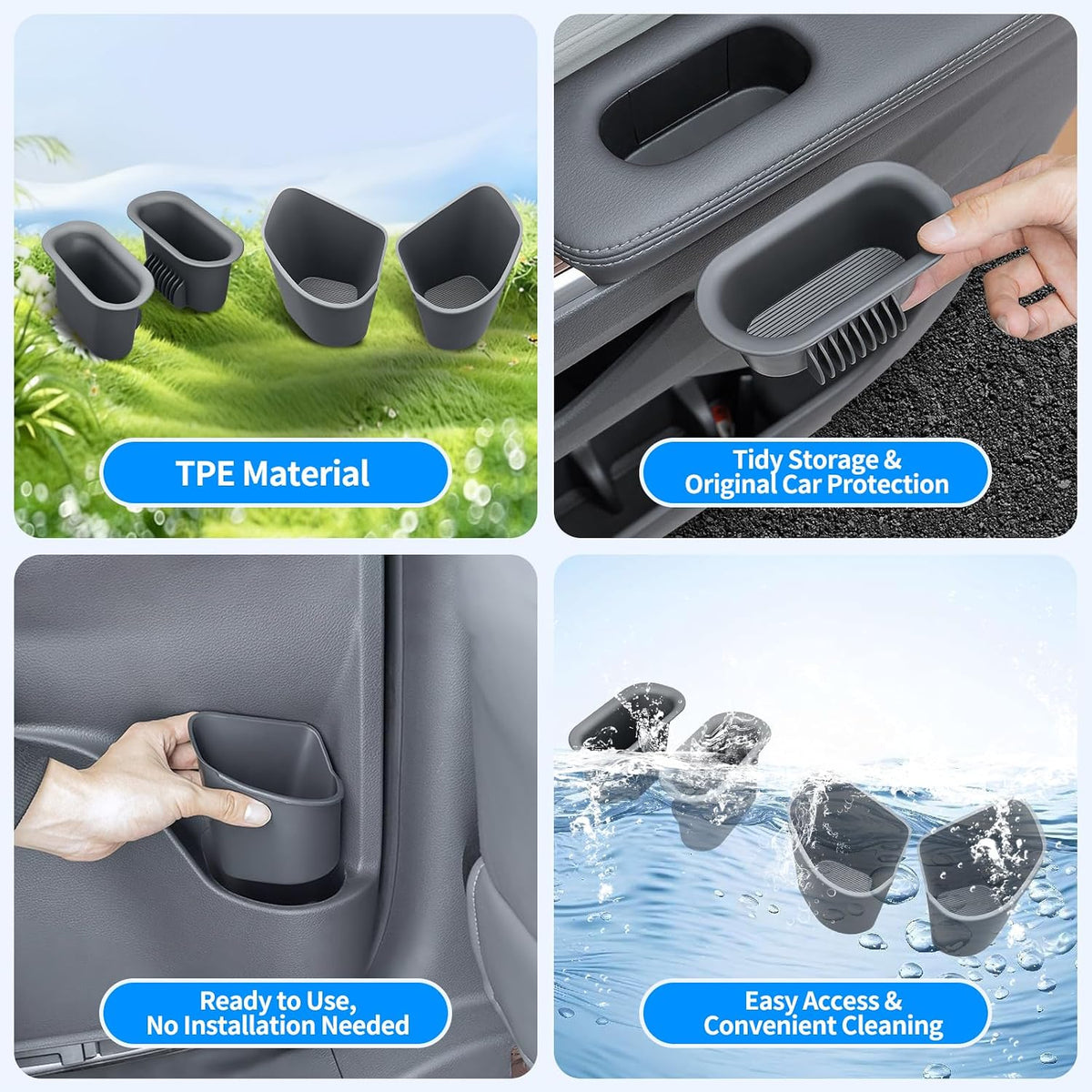 for Toyota Sienna Car Door Organizer Cup Holder, for Toyota Sienna
