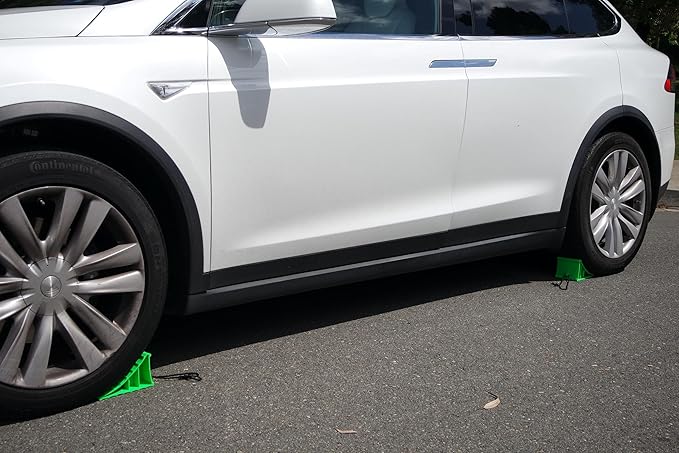 Apex RV Heavy Duty Wheel Chocks Stop Vehicle from Rolling Safety Wheel Blocks for RVs Trucks Trailers Campers Cars and Boats Essential RV Camper and Boat Accessories (Pack of 4)