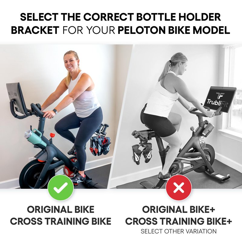 XL Replacement Bottle Holders for Original Peloton Bike and Cross Training Bike with Mounting Bracket, Solid All-Black Metal Design, Direct Replacement Mount - Fits YETI + Nalgene + Hydro Flask