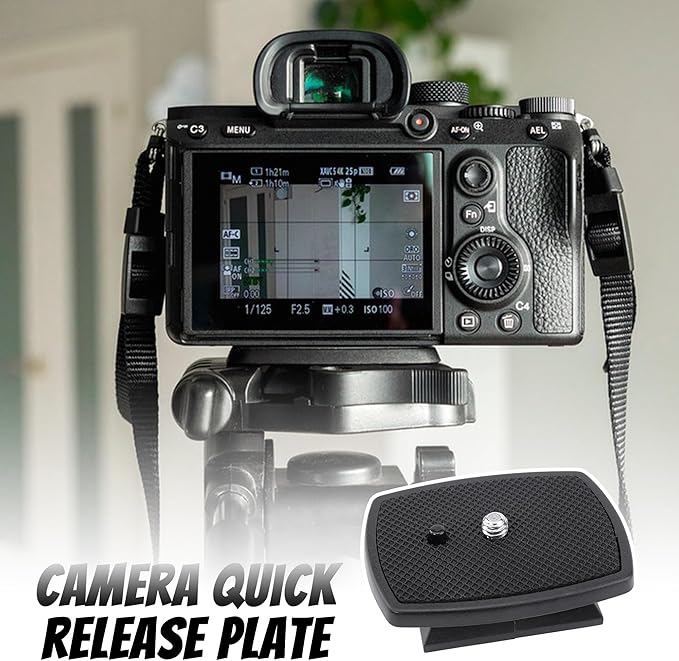 BlingKingdom Camera Quick Release Plate, 43 mm Tripod Quick Release Plate