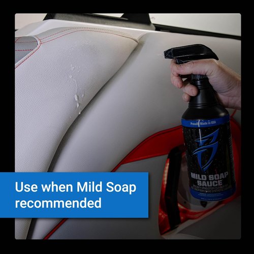 Bling Sauce Upholstery & Vinyl Cleaner - Premium Mild Soap with UV Inhibitors | 32 oz for Boats, Cars, RVs