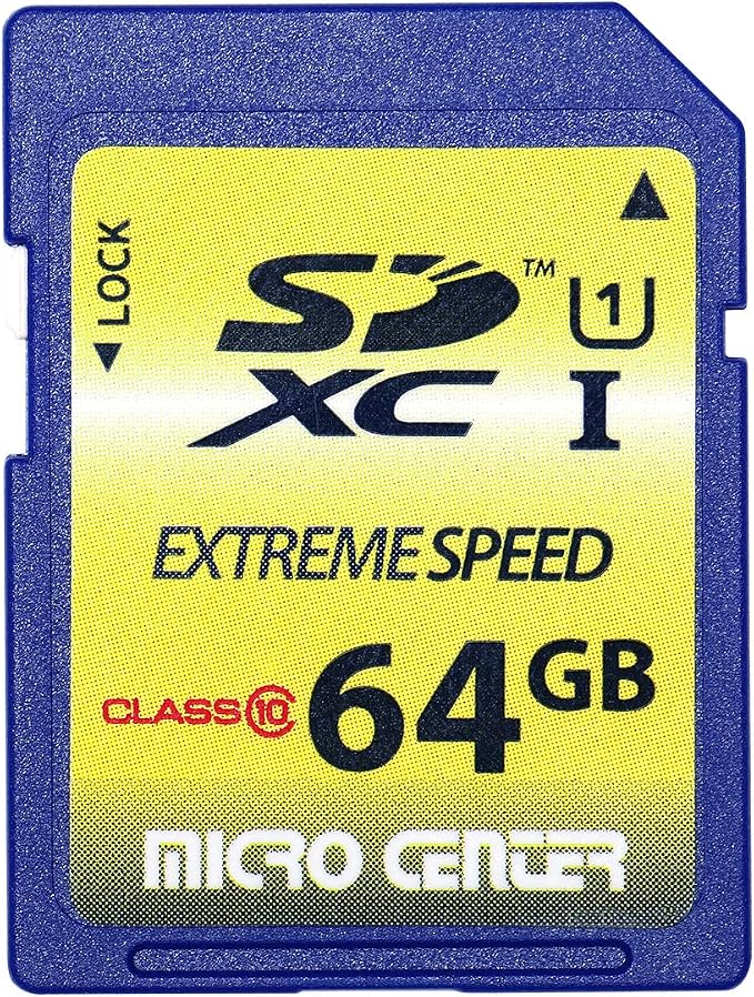 INLAND 64GB Class 10 SDXC Flash Memory Card Standard Full Size SD Chip USH-I U1
