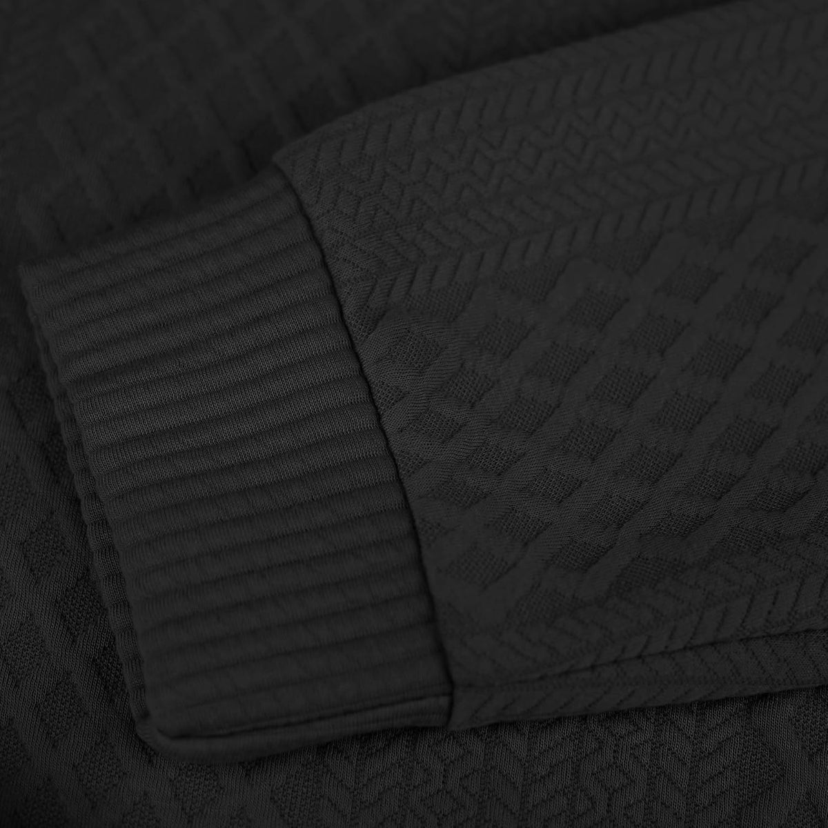 ZOCANIA Men's Sweatshirt - Block Striped Jacquard Design with Elbow Patches | Long Sleeve Pullover