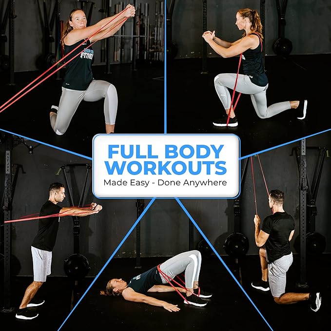 Pull Up Assistance Resistance Bands - Long Loop Power Bands for Men and Women - Strength Power Flexibility Training at Home & Gym - Ebooks & Workout Chart Included by Iron Core Fitness