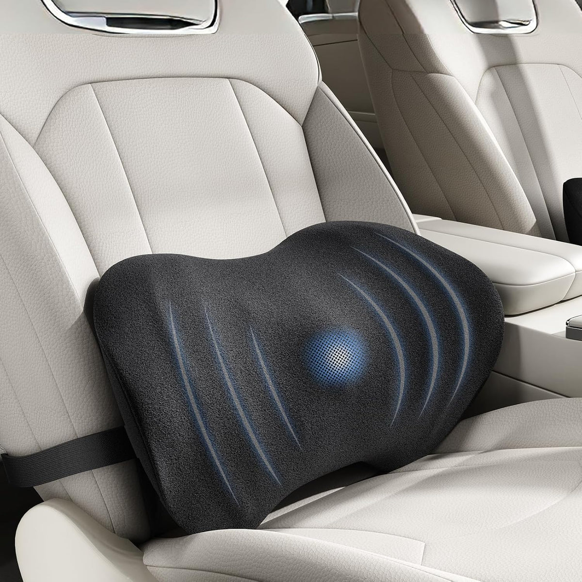 BYMECOST Lumbar Support Pillow for Car, Ergonomic Back Cushion