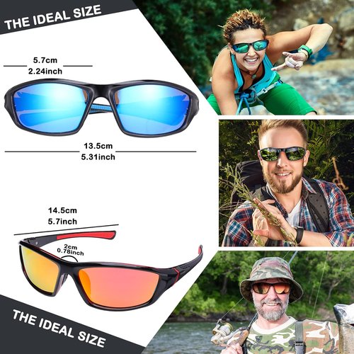 Flutesan Polarized Sunglasses - UV 400 Protection for Men & Women | Ideal for Fishing, Driving, Cycling, Hiking