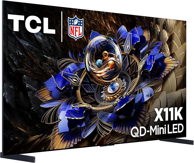 TCL 85-Inch Class X11K Series QD-Mini LED 4K UHD Google Smart TV Ultra Premium Mini-LED TV - QLED, 144hz, Anti-Reflective Screen, Bang & Olufsen Audio, Dolby Atmos (85X11K, 2025 Model)