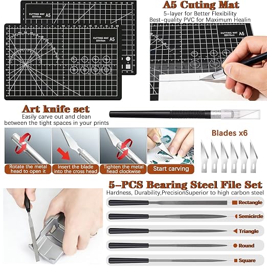 66Pcs 3D Printer Tools Kit