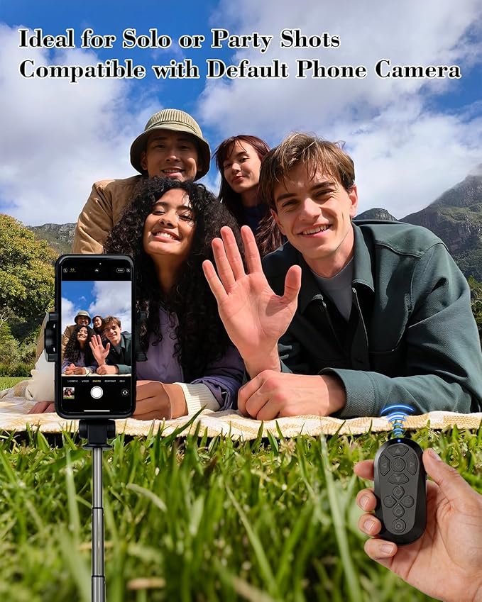 Bluetooth Remote Controller for TikTok Scrolling/Camera/Video Recording/Kindle