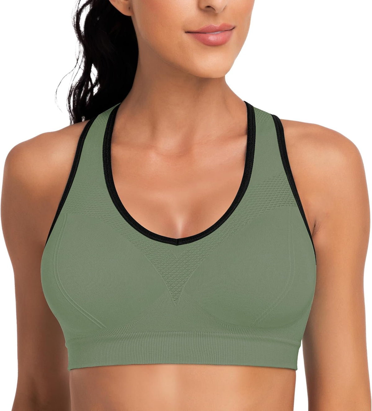 Skiennix Racerback Sports Bras for Women - High Impact Athletic Tank Tops for Yoga & Workouts