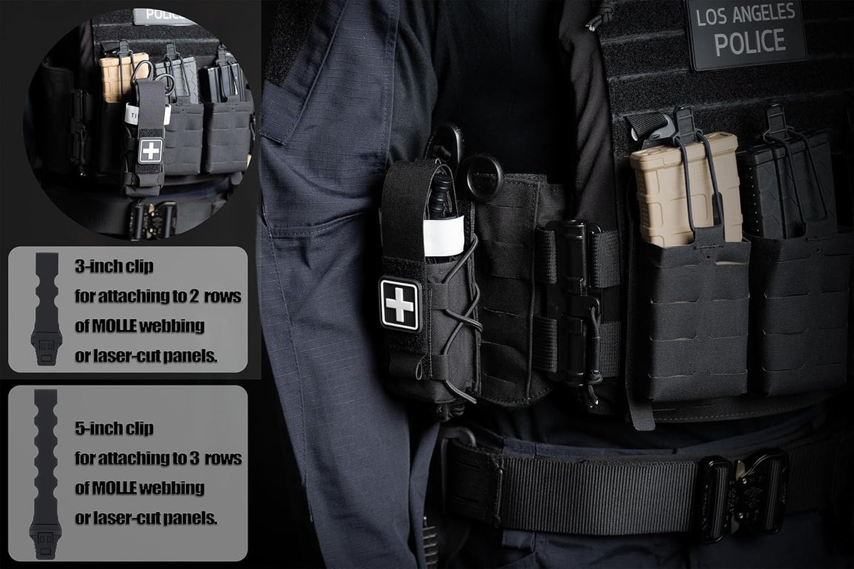 Tactical Tourniquet Holder - Adjustable Molle Pouch for Belt & Vest | Scissor Holster & Utility Tool Storage