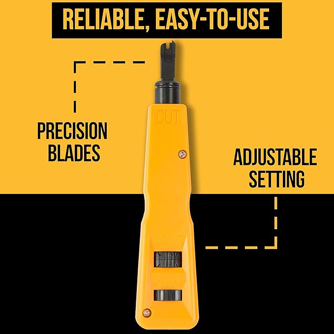 InstallerParts Network Tool Kit 15 In 1 (2 Pack)- RJ45 Crimper Tool Cat 5 Cat6 Cable Electrical Tester, Gauge Wire Stripper Cutting Twisting Tool, Ethernet Punch Down Tool, Screwdriver, Knife