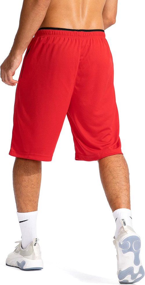 G Gradual Men's Basketball Shorts - Lightweight Quick-Dry Athletic Shorts with Zipper Pockets | 11" Length