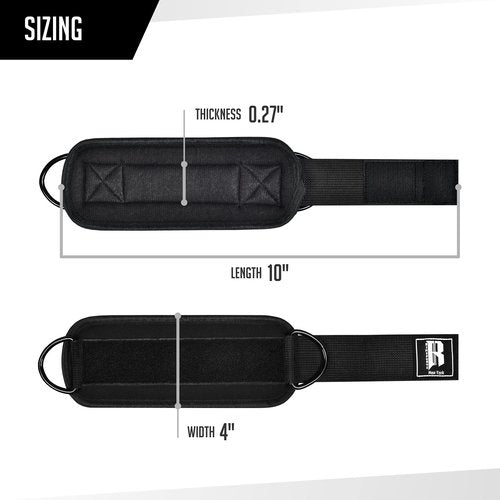 Gym Ankle Strap for Cable Machine - Ankle Straps for Cable Machines - Ankle Cable Attachments for Gym - Cable Kickback Ankle Strap - Ankle Bands for Working Out - Ankle Attachments for Cable Machine