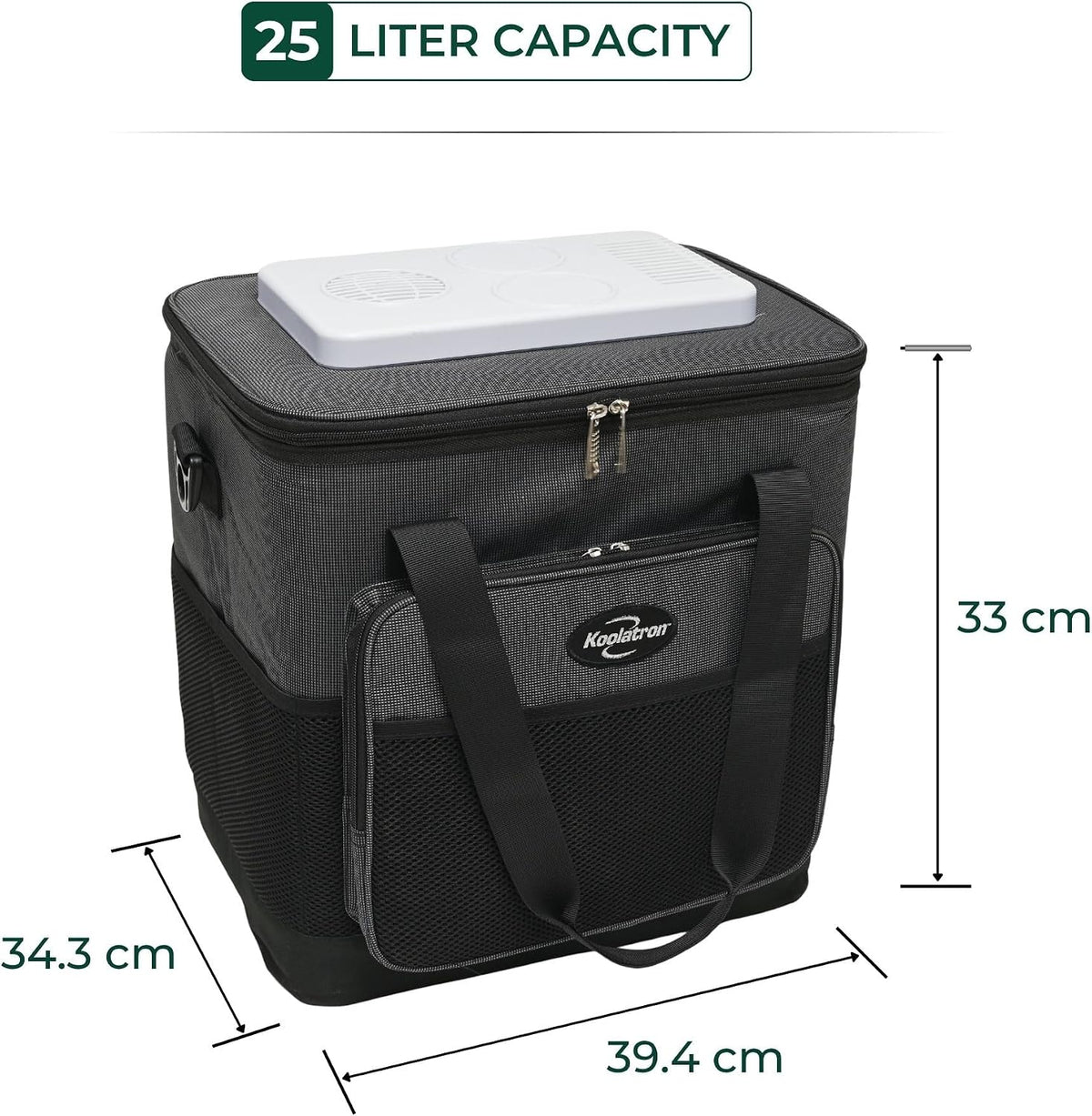 Koolatron D25 AZ Camping Cooler Bag, Black