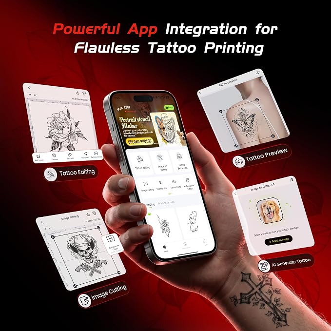TATTMUSE Portable Printers Wireless