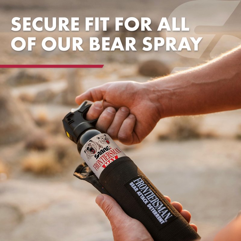 Sabre Frontiersman MAX Bear Spray – 40 ft Range, Maximum Strength, The Only EPA-Registered Spray for Bears & Mountain Lions, 7.9 oz, Glow Safety Clip, Outdoor Hiking & Camping Protection