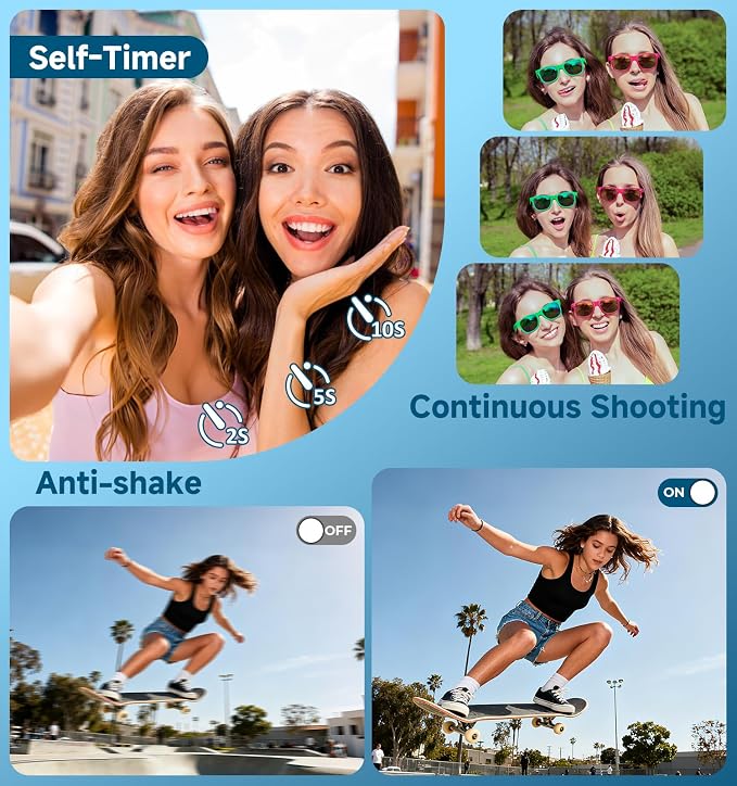 Digital Camera, 2026 Upgraded 56MP Dual Screens Camera