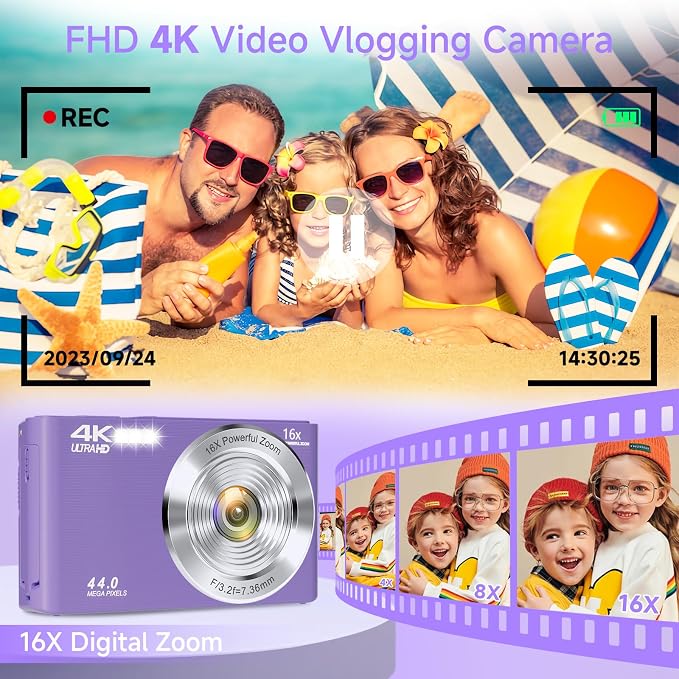 Digital Camera, FHD 4K Digital Camera
