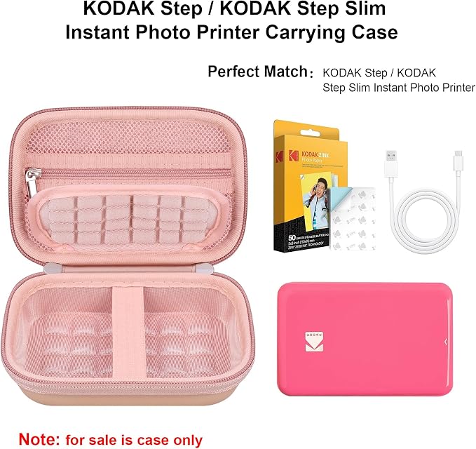 Elonbo Carrying Case for KODAK Step Instant Smartphone Photo Printer, Portable