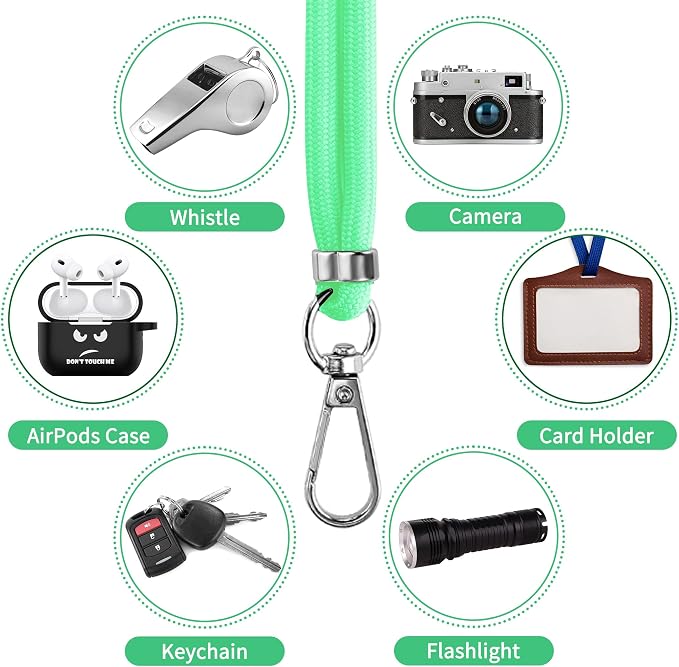 CACOE Phone Lanyard 2 Pcs-1 Pcs Adjustable Neck Strap, 2 Pads, Universal