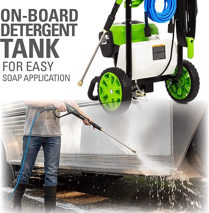 Greenworks Pro 2300 Max PSI Brushless Electric Pressure Washer and Surface Cleaner