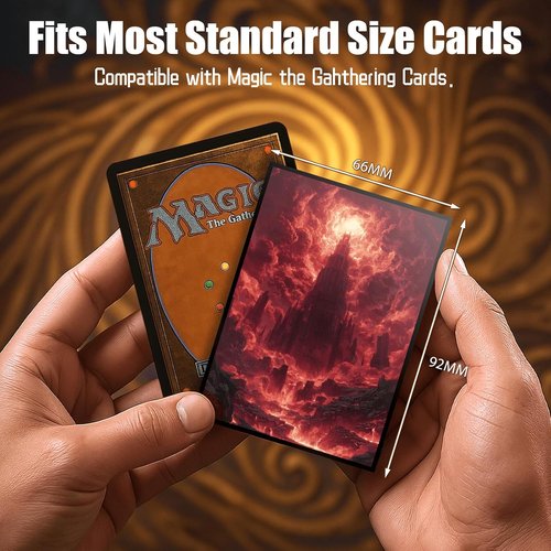 MTG Card Sleeves - Ultra Clear Front & Matte Finish Back - 100 Count Standard Size for Magic The Gathering