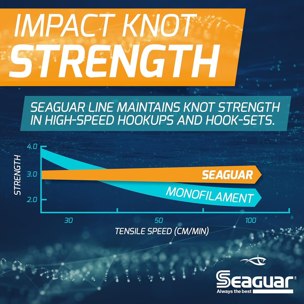 Seaguar Blue Label Fishing Leader Line - 100% Fluorocarbon, Clear, Available in Multiple Sizes