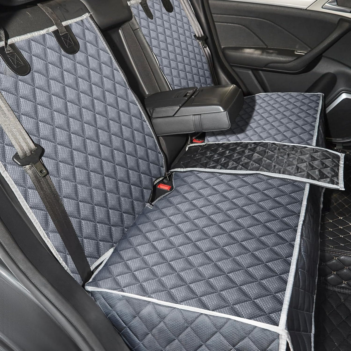 ANOSOSPECIAL Dog Car Seat Cover for Back Seat Cover,Non Stick Fur Rear Seat Protector for Pet,Nonslip Waterproof Durable Universal Fit Interior Backseat Covers for Auto Van SUV