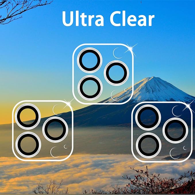 Dengduoduo 3 Pack Tempered Glass Camera Lens Protector