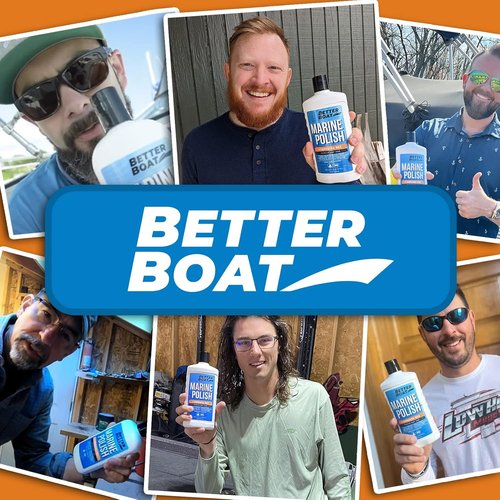 Better Boat Marine Polish - High-Gloss Gel Coat Restorer with UV Protection for Fiberglass & Metal