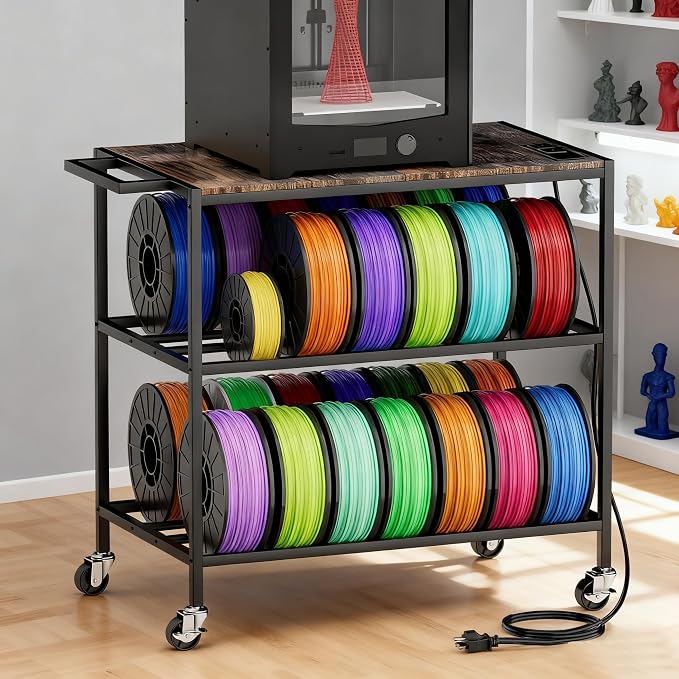 3D Printer Stand with Filaments Storage-Small 3D Printer Table