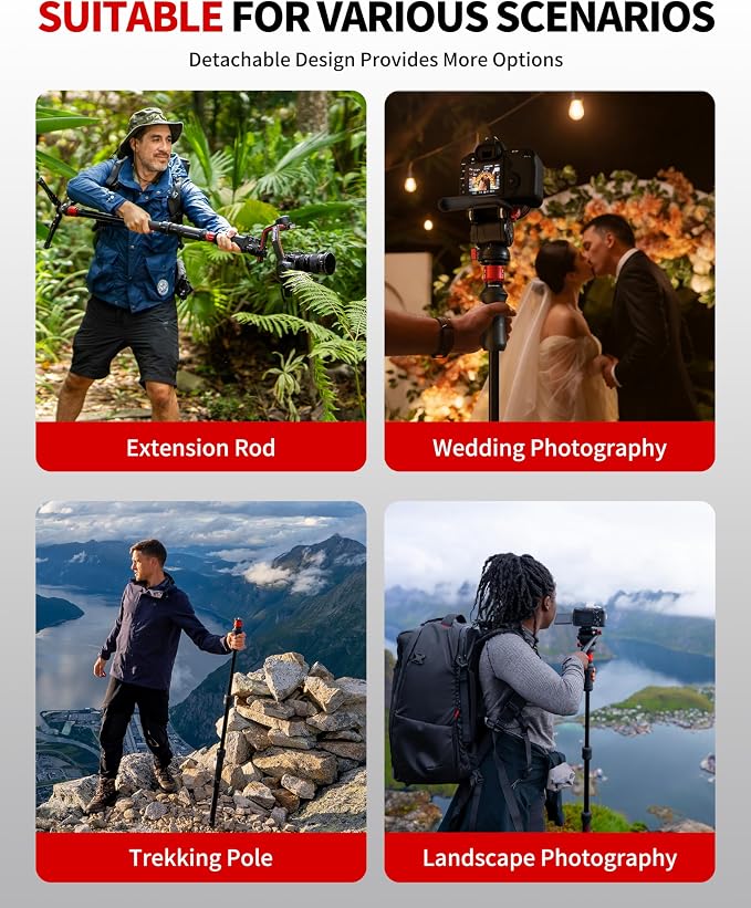 IFOOTAGE Monopod Cobra 3 Strike A150S, 1/4'' & 3/8'' Quick Release Compatible