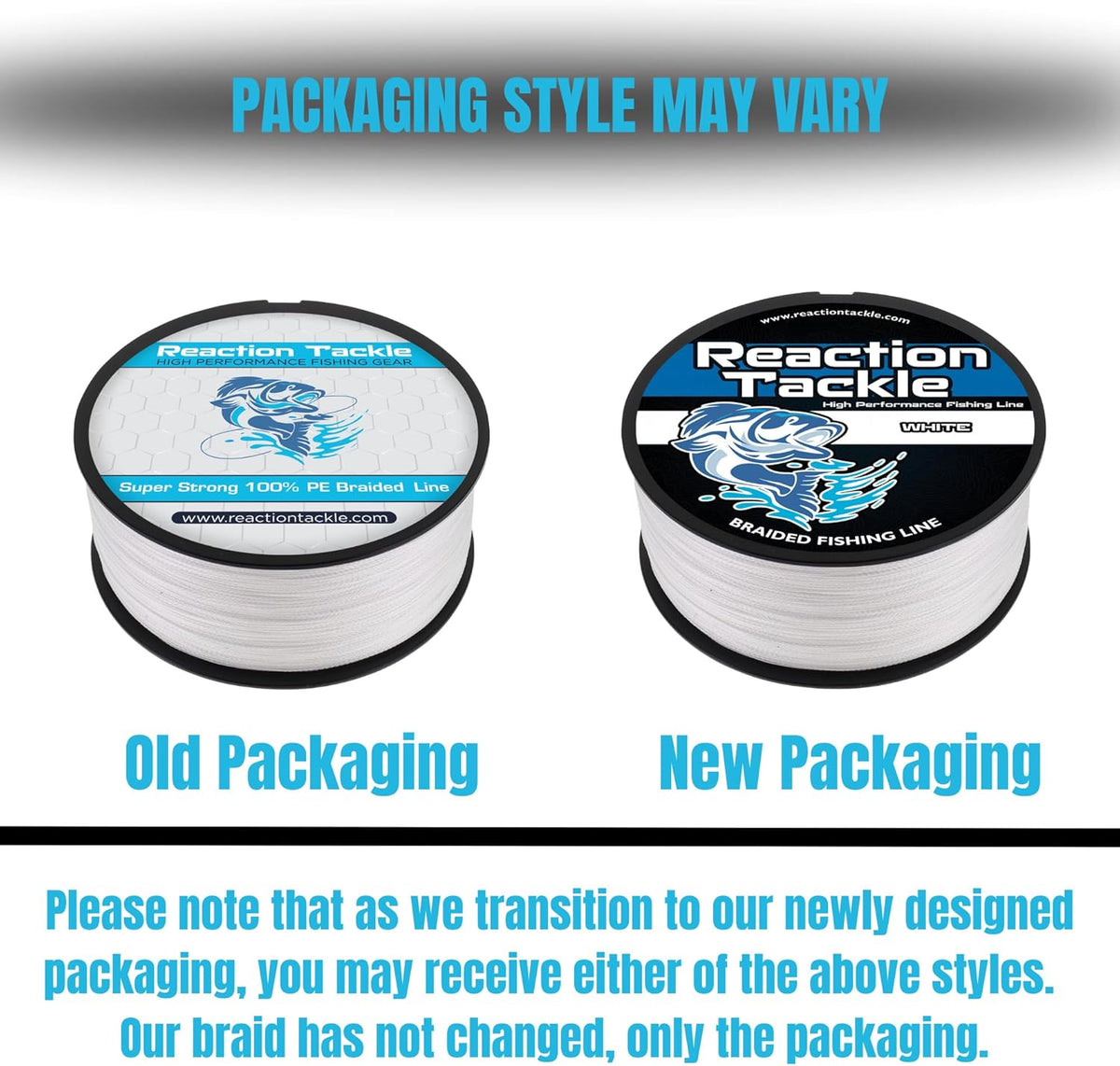 Reaction Tackle Braided Fishing Line - Pro Grade Performance for Saltwater & Freshwater - High Visibility Color Options