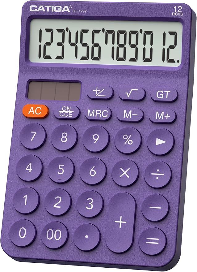 CATIGA 12 Digit Desktop Calculator Basic Desk Calculator