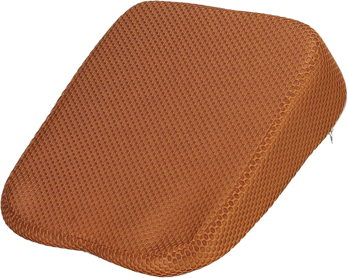 HARFINGTON Seat Cushion 4.72" Thick Comfort Memory Foam Office Chair Cushion with Non Slip Bottom for Car Seat Driver, Orange