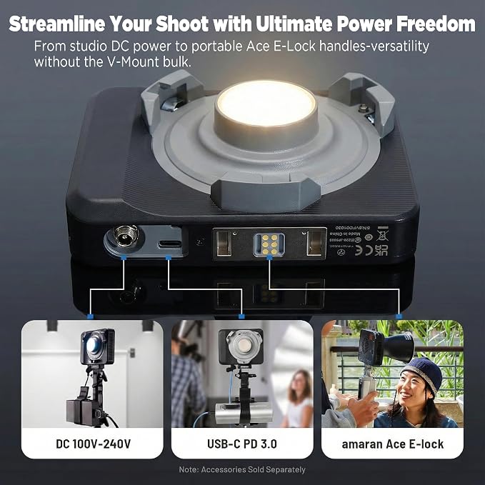 Amaran Ray 120c RGB LED Monolight, 120W Full Color COB Video Light