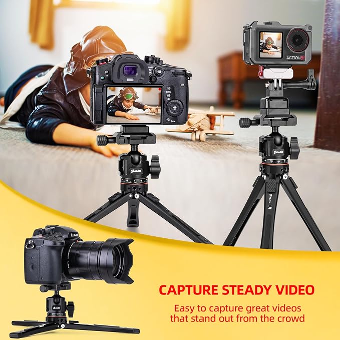 Zeadio 3-in-1 Heavy Duty Metal Tripod