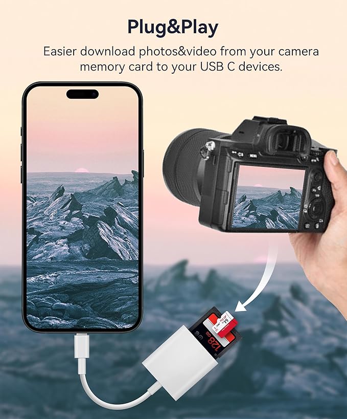 USB C SD Card Reader, WNXSLOAD SD Card Adapter