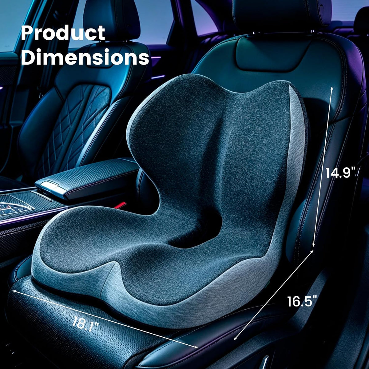 Car Seat Cushion For Long Driving，Office Chair Cushions For Back And Butt