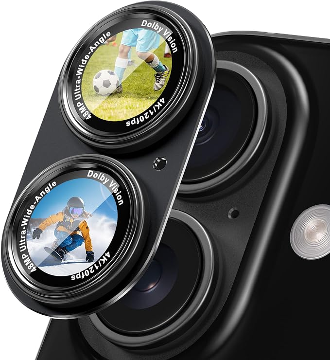CACOE Camera Lens Protector for iPhone 16/16 Plus/17
