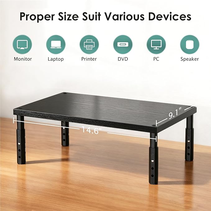 OPNICE Desk Organizers and Accessories, Adjustable Computer Monitor Stand Riser