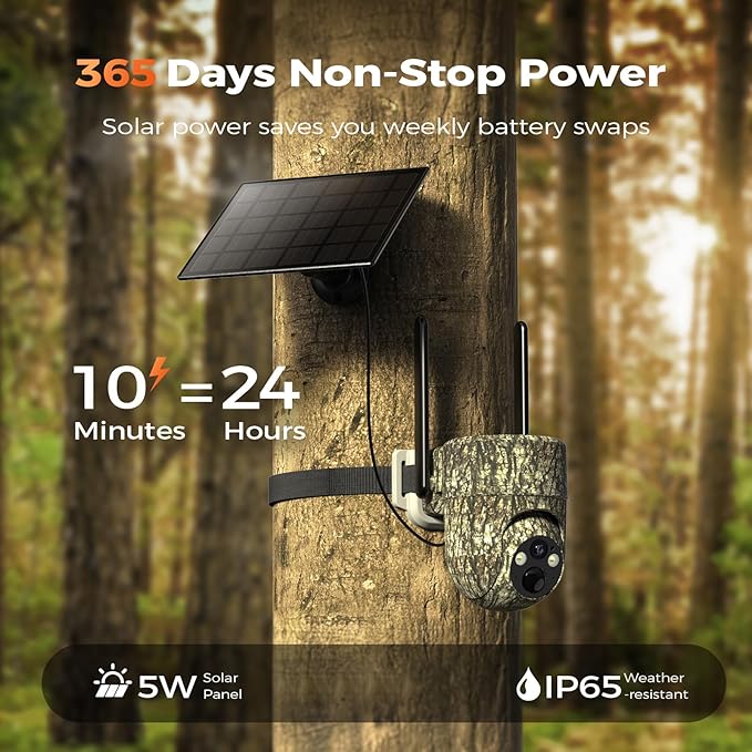 TKENPRO 4G LTE Cellular Trail Cameras, 360° View Live Streaming Game Camera