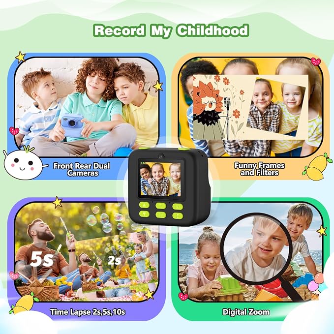 masterbee Kids Instant Print Camera, Birthday Gifts