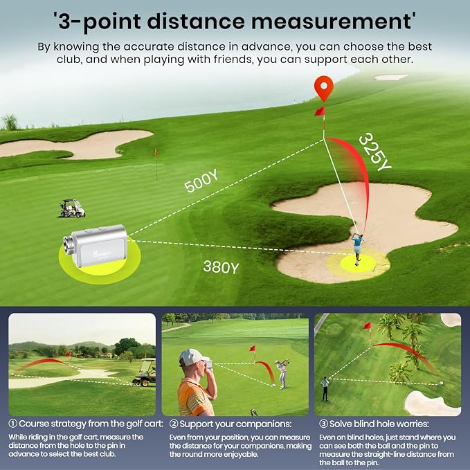 FOSSIBOT Range Finder Golf Rangefinder