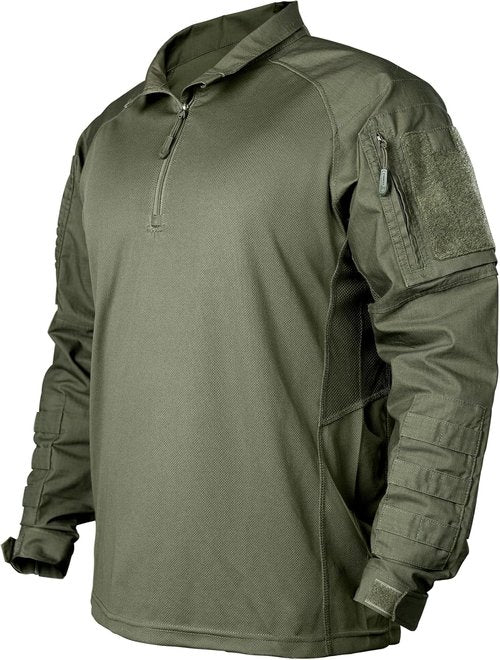 IDOGEAR Men’s Tactical Combat Shirt - Long Sleeve with Elbow Pads & Pockets | Military BDU Apparel